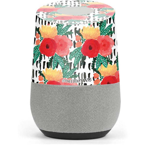 Bouffants and Broken Hearts Bouquets Print 3 Google Home Skin